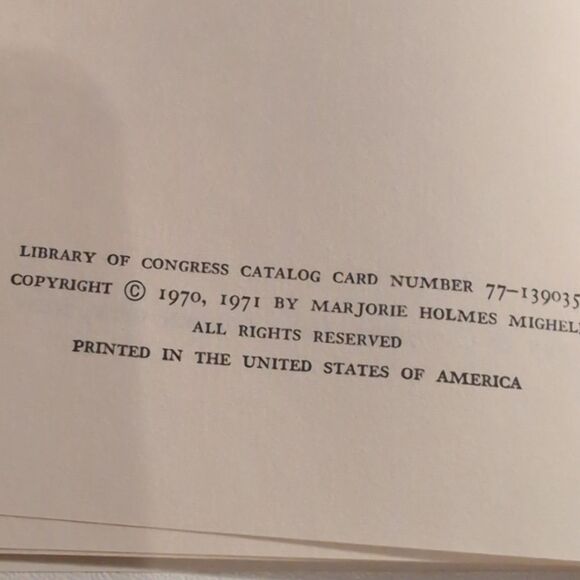 Majorie Holmes‎ vintage Book 1969 1971 Hardback books set of 2 - Picture 8 of 9